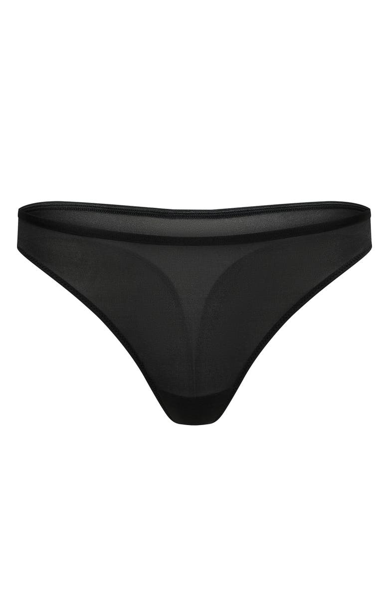 Adore Me Hariette Thong Panties, Main, color, Black