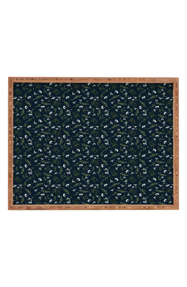 Deny Designs Nordic Wood Tray, Main, color, Blue