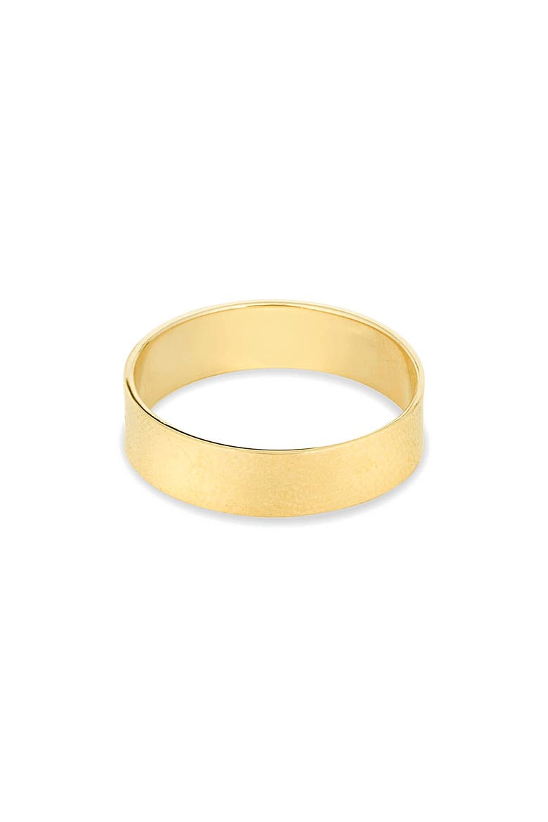 Gold Cigar Band Ring, Main, color, YELLOW GOLD