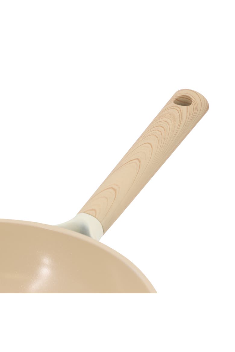 Folkstone 10 Inch Ceramic Nonstick Cast Aluminum Frypan, Alternate, color, Beige