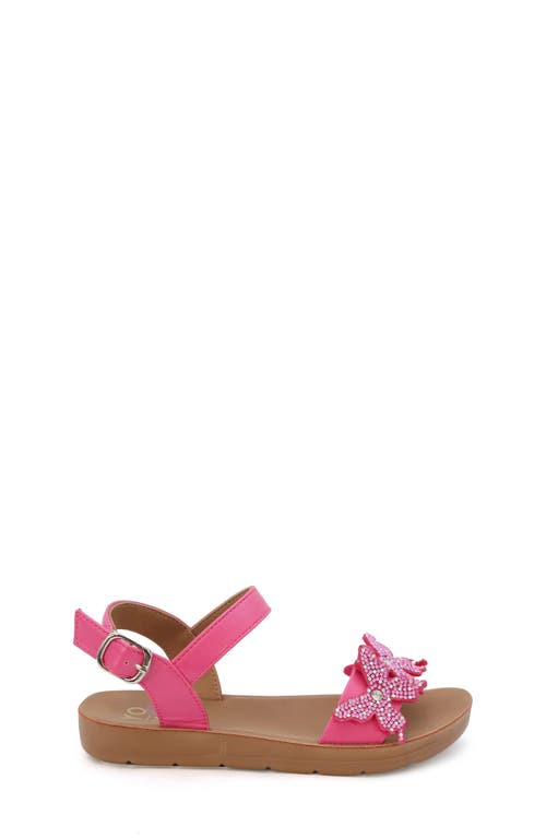 Yoki Kids' Embellished Butterfly Sandal In Pink