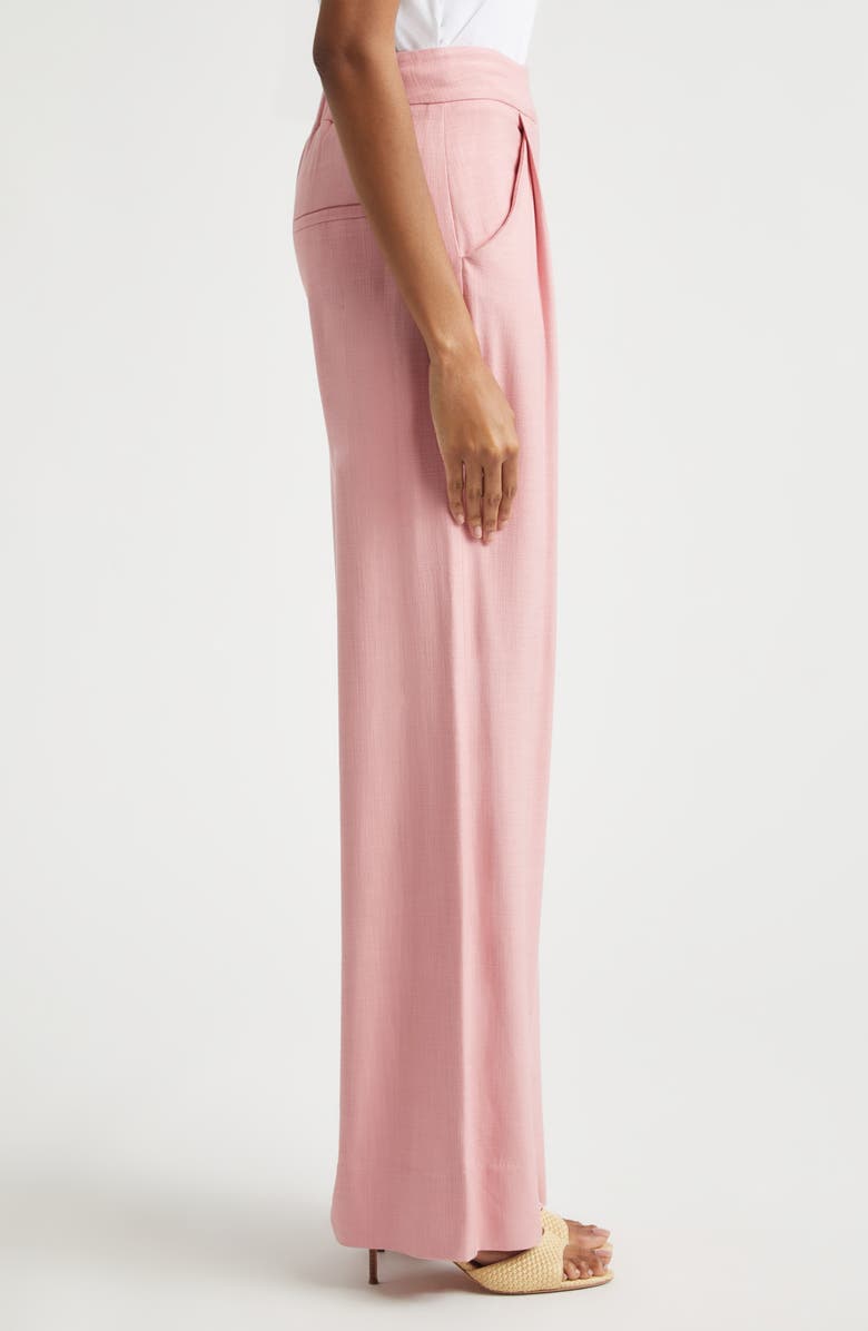 Veronica Beard Marbeau High Waist Wide Leg Pants, Alternate, color, Petal