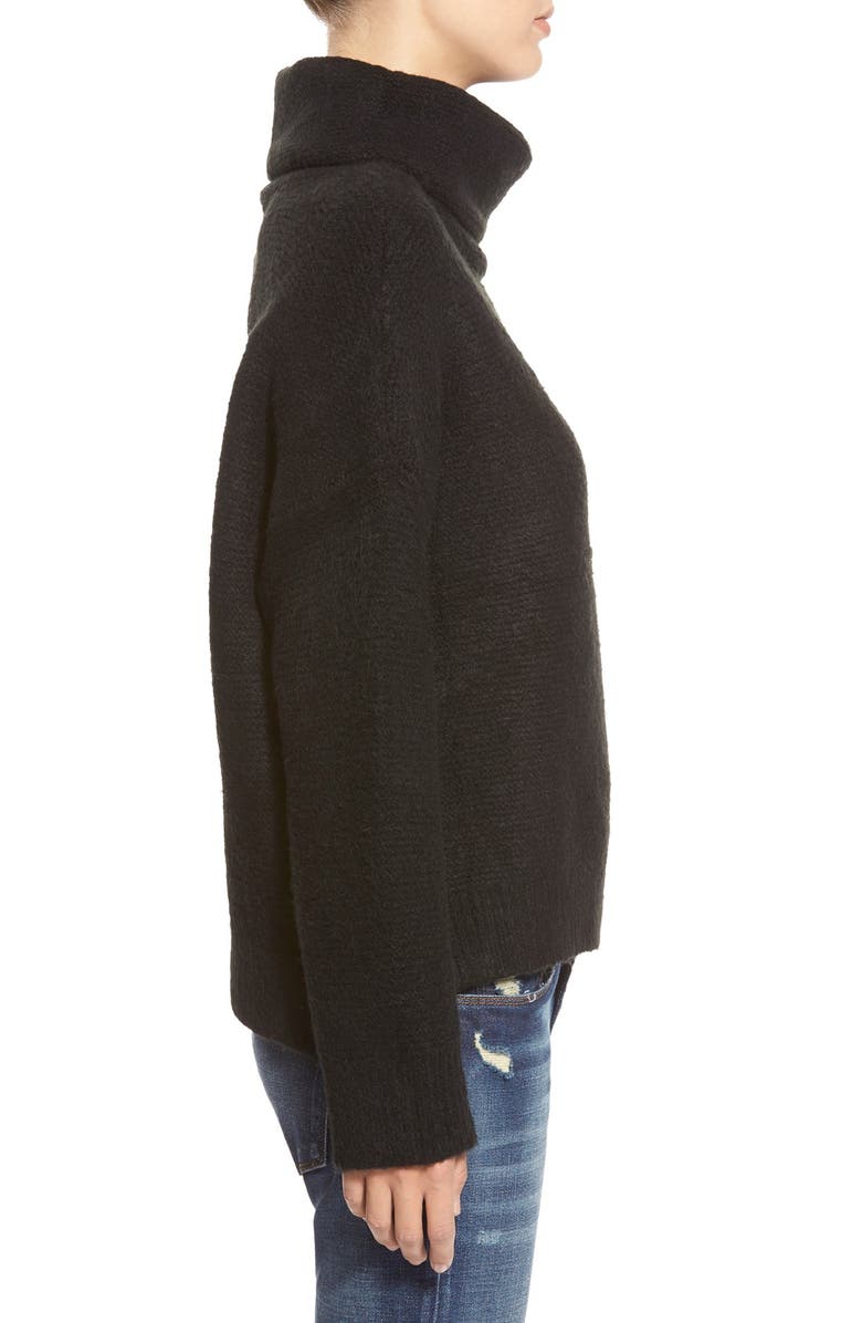 J.O.A. Boxy Turtleneck Sweater, Alternate, color, 