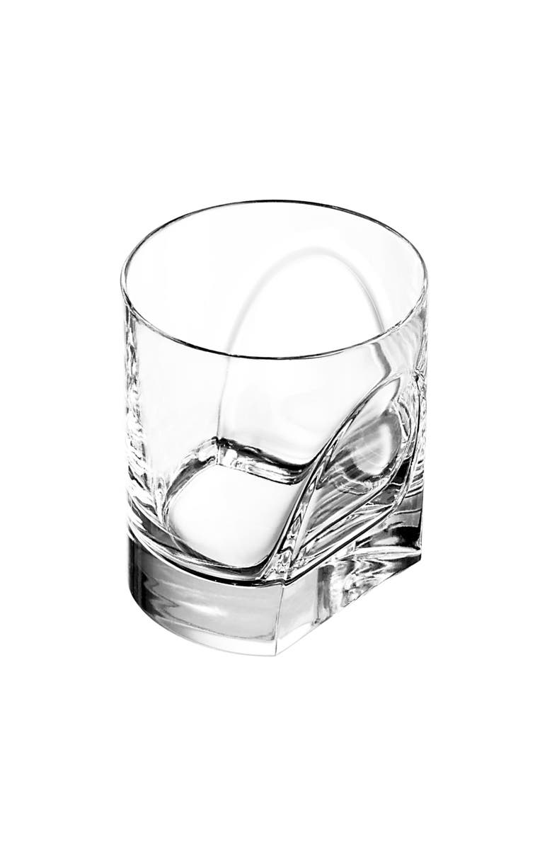 Arnolfo Di Cambio Double Old Fashion Glass Conversazione Set Of 4, Alternate, color, Clear Crystal