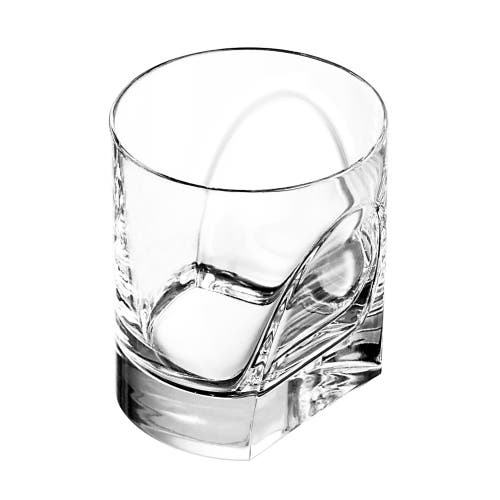 Arnolfo Di Cambio Double Old Fashion Glass Conversazione Set Of 4 In Transparent