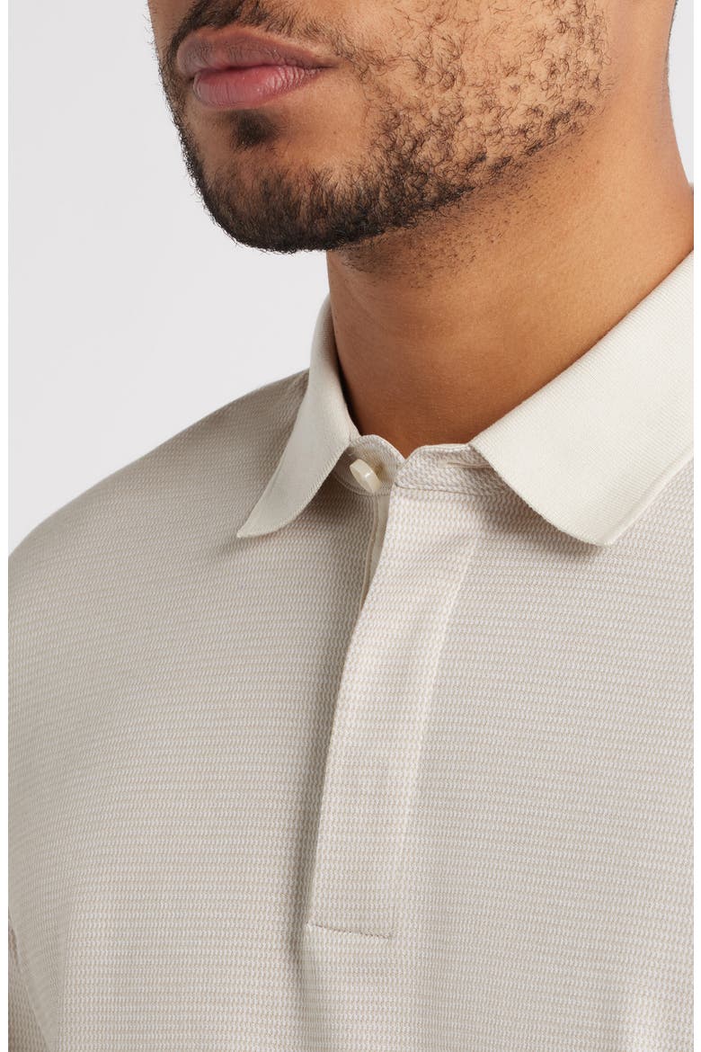 Pado Long Sleeve Cotton Polo, Alternate, color, OPEN WHITE