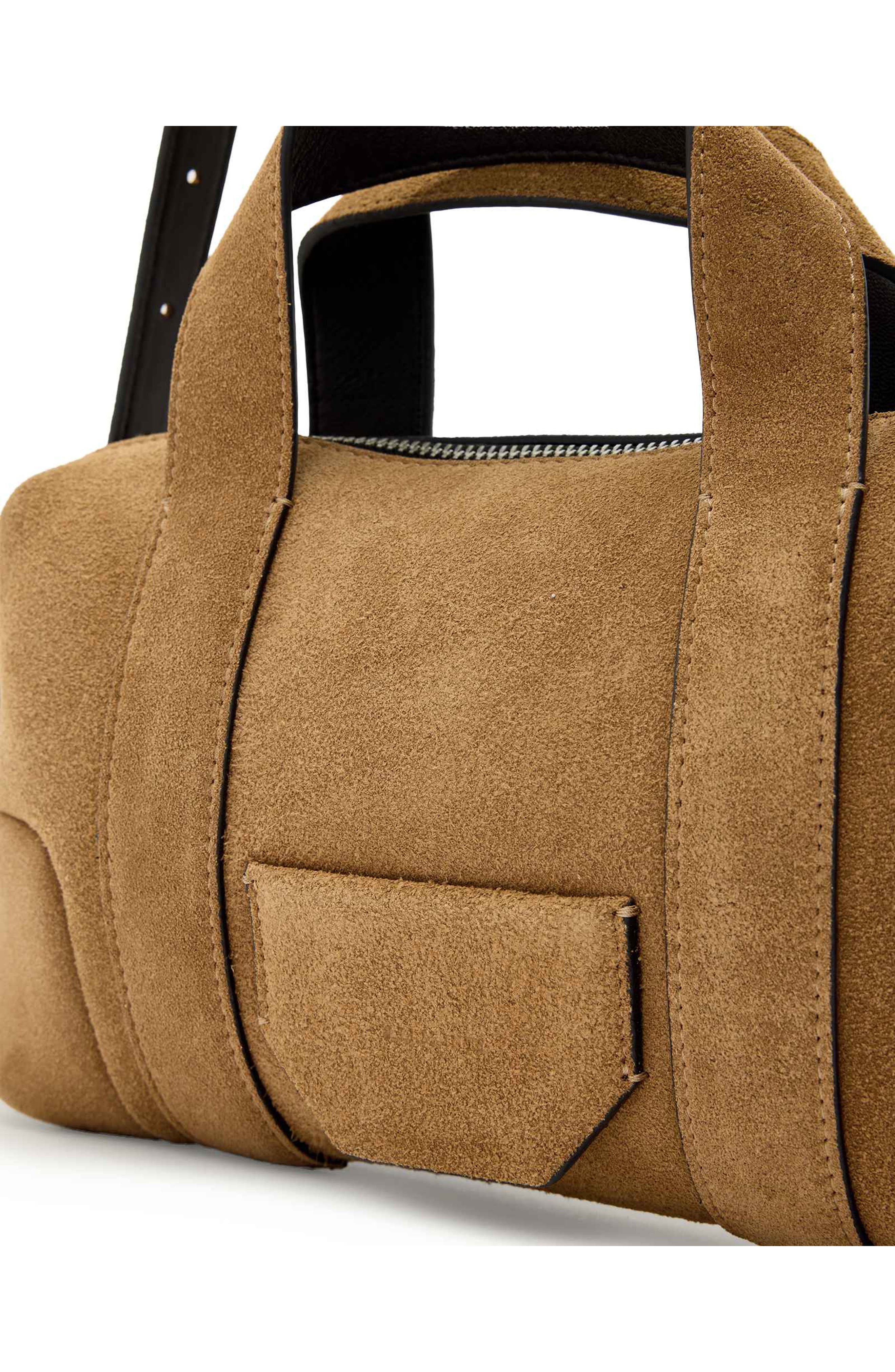 AllSaints Ares S Compact Crossbody Bag, Alternate, color, Biscuit Brown