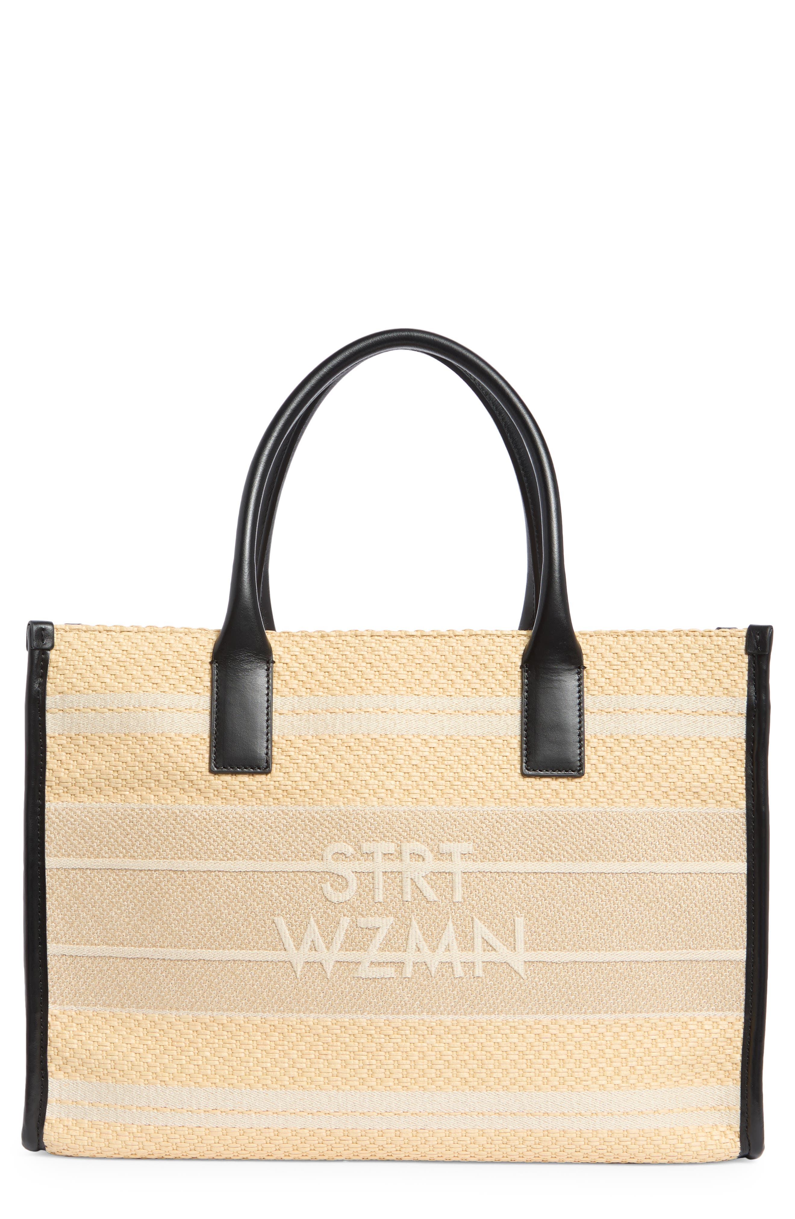 Stuart Weitzman SW Raffia Tote, Main, color, 