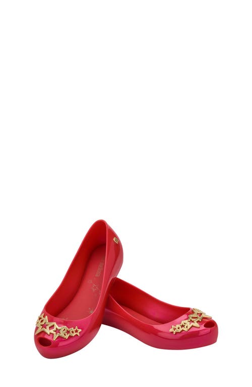 Mini Melissa Ultragirl Ballet Flat In Red