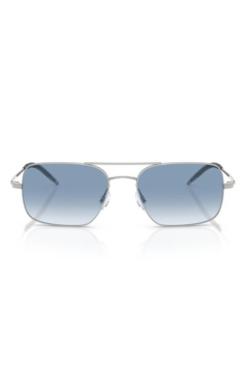 55mm Victory II Rectangular Sunglasses
