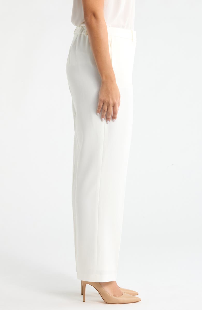 KASPER Flat Front Straight Leg Pants, Alternate, color, Vanilla Ice