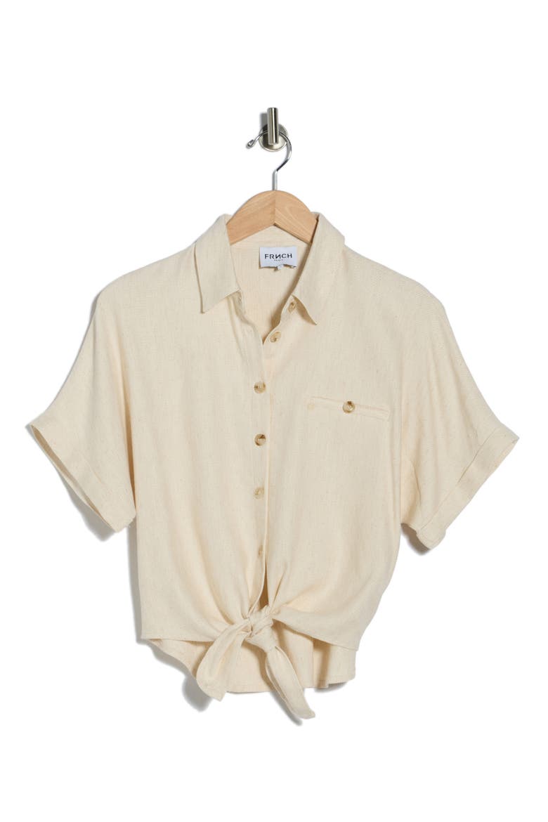 Candy's Woven Top, Alternate, color, BEIGE