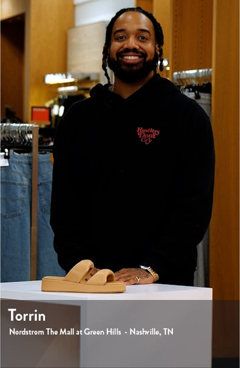 Cory Platform Slide Sandal, sales video thumbnail