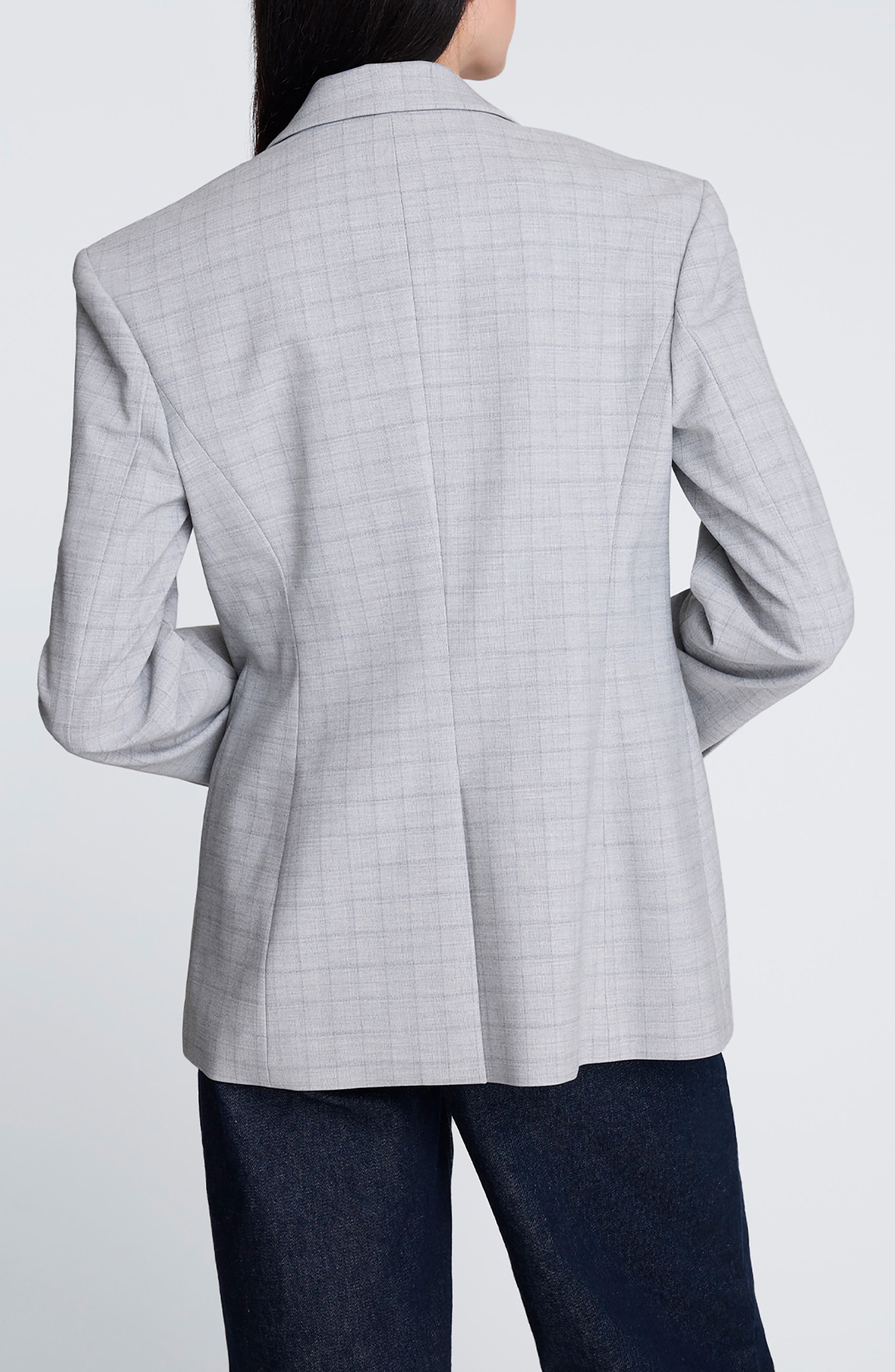 Slim Fit Windowpane Plaid Jacket - image 2
