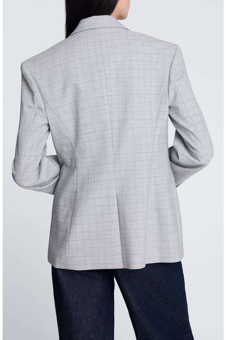 Slim Fit Windowpane Plaid Jacket, Alternate, color, LIGHT HEATHER GREY MULTI