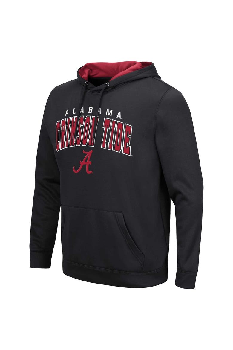 Men's Colosseum Black Alabama Crimson Tide Resistance Pullover Hoodie, Alternate, color, Black