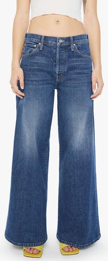 MOTHER Lil Ditcher Roller Sneak Wide Leg Jeans | Nordstromrack