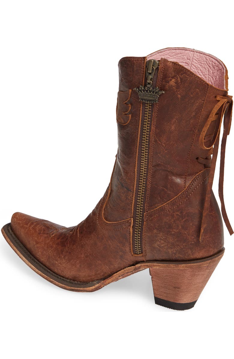 Lane Boots x Junk Gypsy Fringe Western Bootie, Alternate, color,