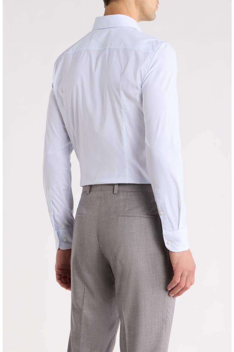 Hank Kent Slim Fit Stretch Performance Dress Shirt, Alternate, color, LIGHT/ PASTEL BLUE