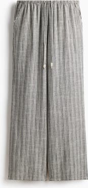 H&M Linen-blend Drawstring Trousers