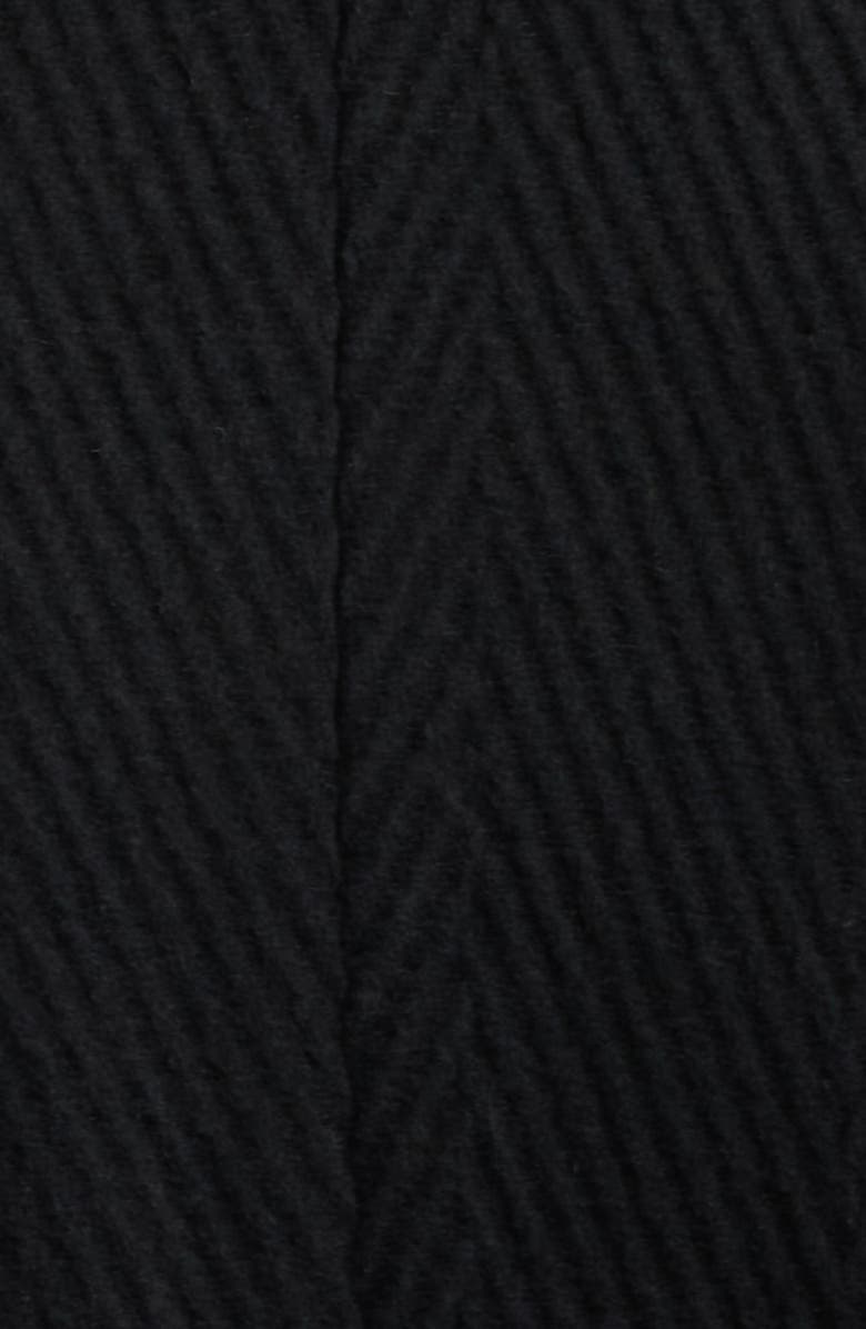 Sam Edelman Chevron Pattern Tie Waist Coat, Alternate, color, Black