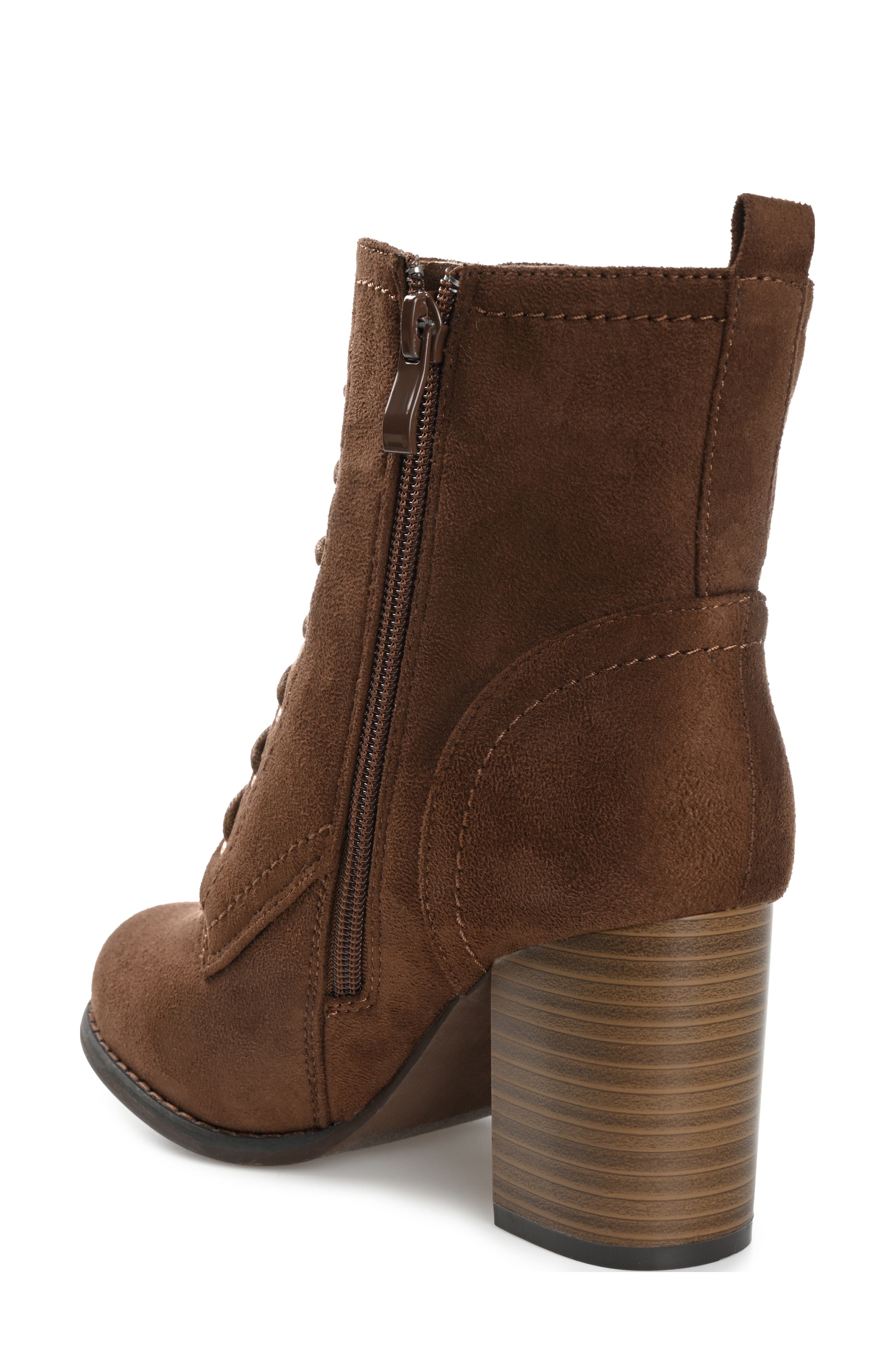 Journee Collection JOURNEE Baylor Lace-Up Boot, Alternate, color, Brown