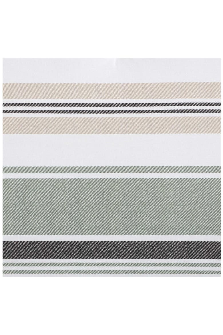 Prospect Harbor Stripe Cotton Twin Comforter Set, Alternate, color, FERN GREEN/ CHARCOAL