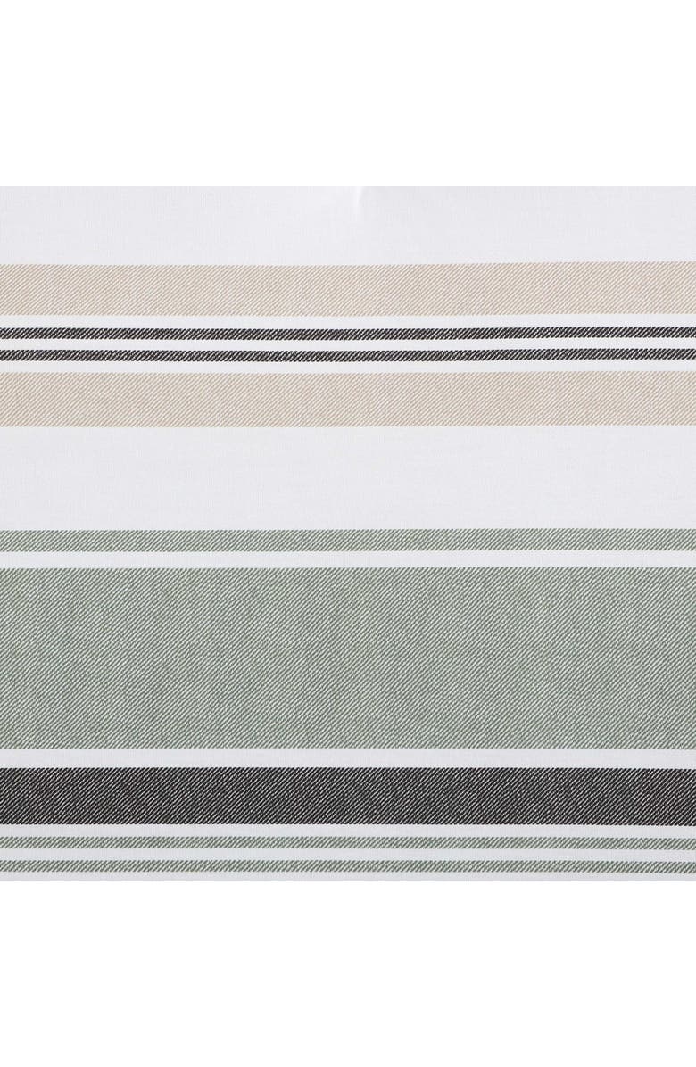 Nautica Prospect Harbor Stripe Cotton Twin Comforter Set, Alternate, color, Fern Green/ Charcoal