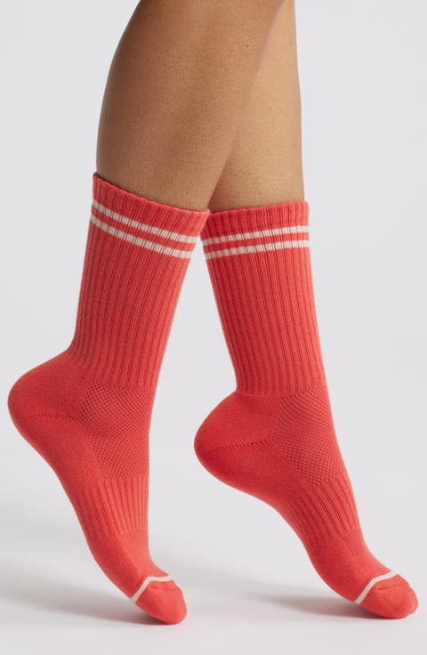 Boyfriend Stripe Crew Socks