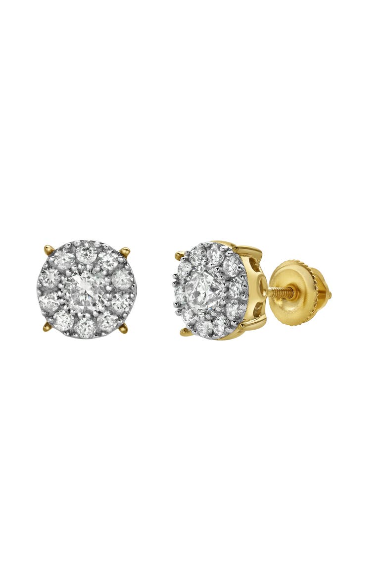 RShack 14K Gold Diamond Stud Earrings - 0.78ct., Main, color, 14K Yellow Gold