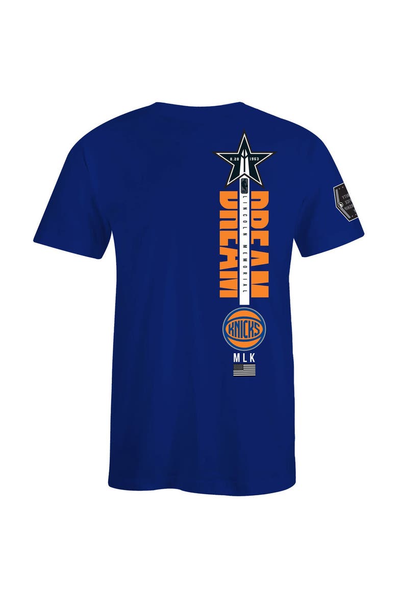 Unisex FISLL x Black History Collection  Royal New York Knicks T-Shirt, Alternate, color, Royal