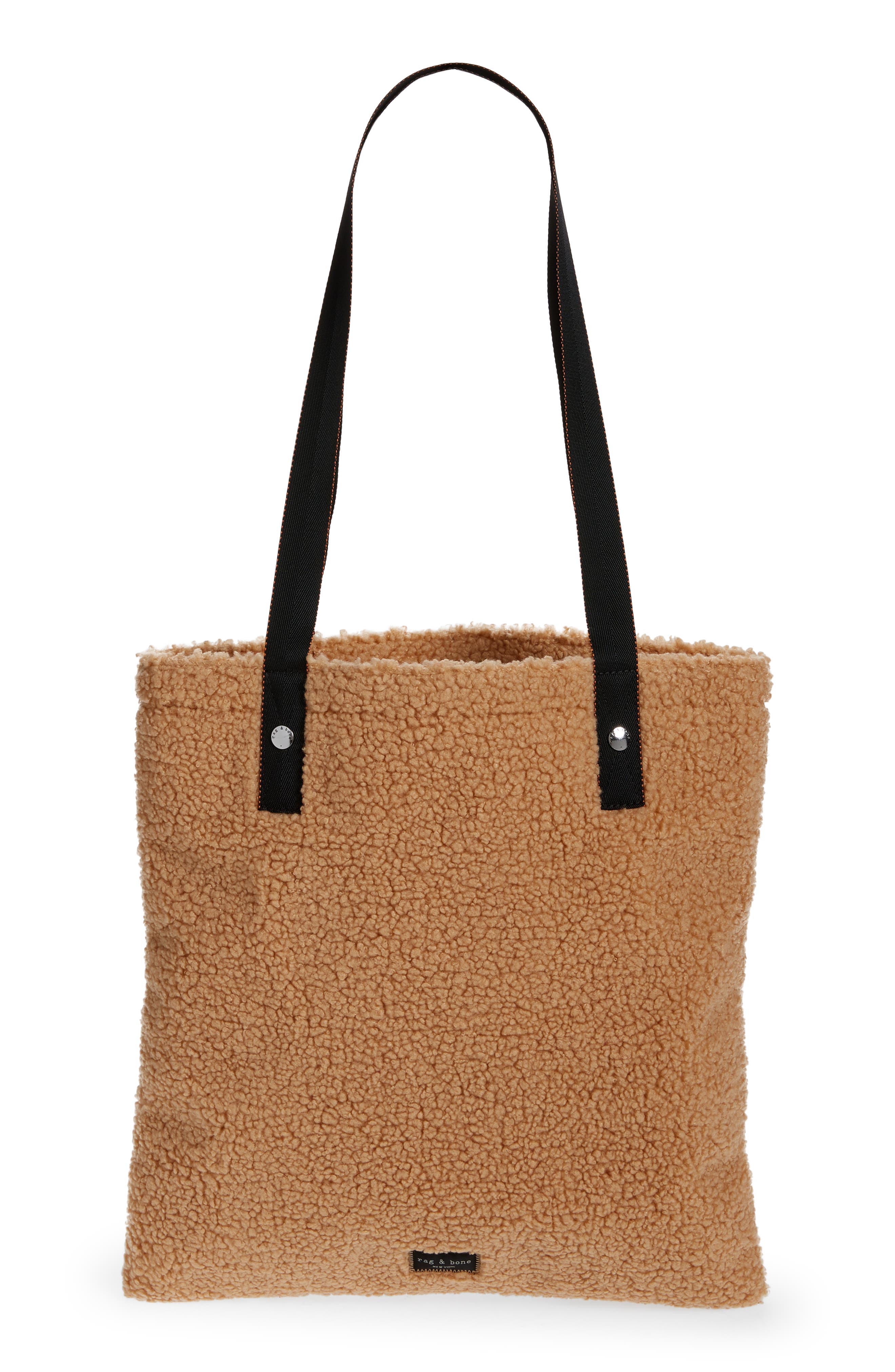 Addison Fleece Carryall Tote Bag, Main, color, CAMEL