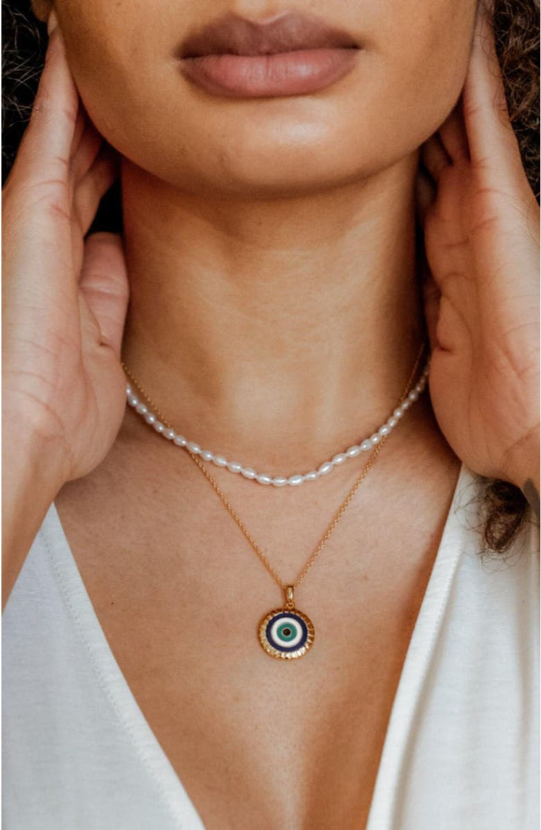 Mantra Intention Pearl Chain, Alternate, color, Pearl