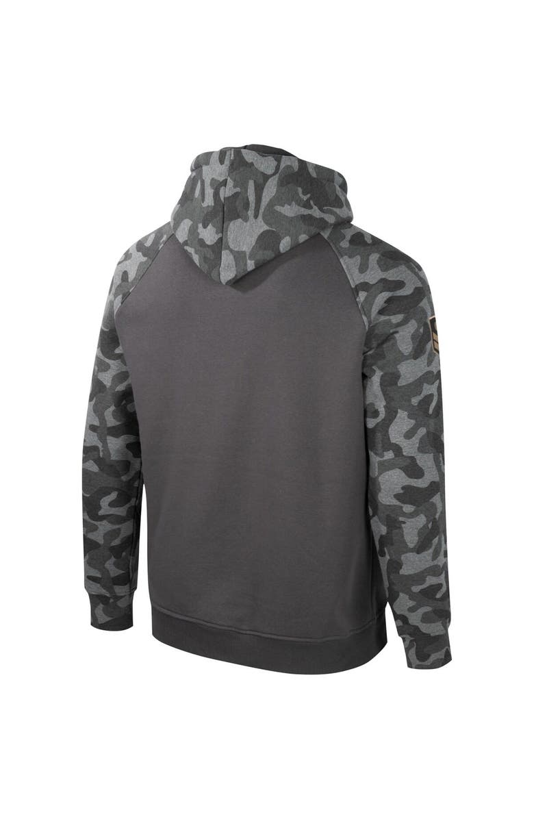 COLOSSEUM Men's Colosseum Charcoal Alabama Crimson Tide OHT Military Appreciation Camo Raglan Pullover Hoodie, Alternate, color, Charcoal