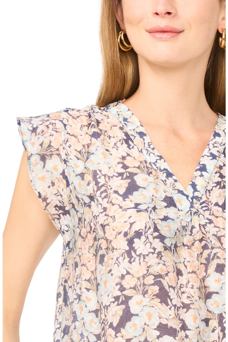 Flutter Sleeve Top, Alternate, color, CLASSIC NAVY