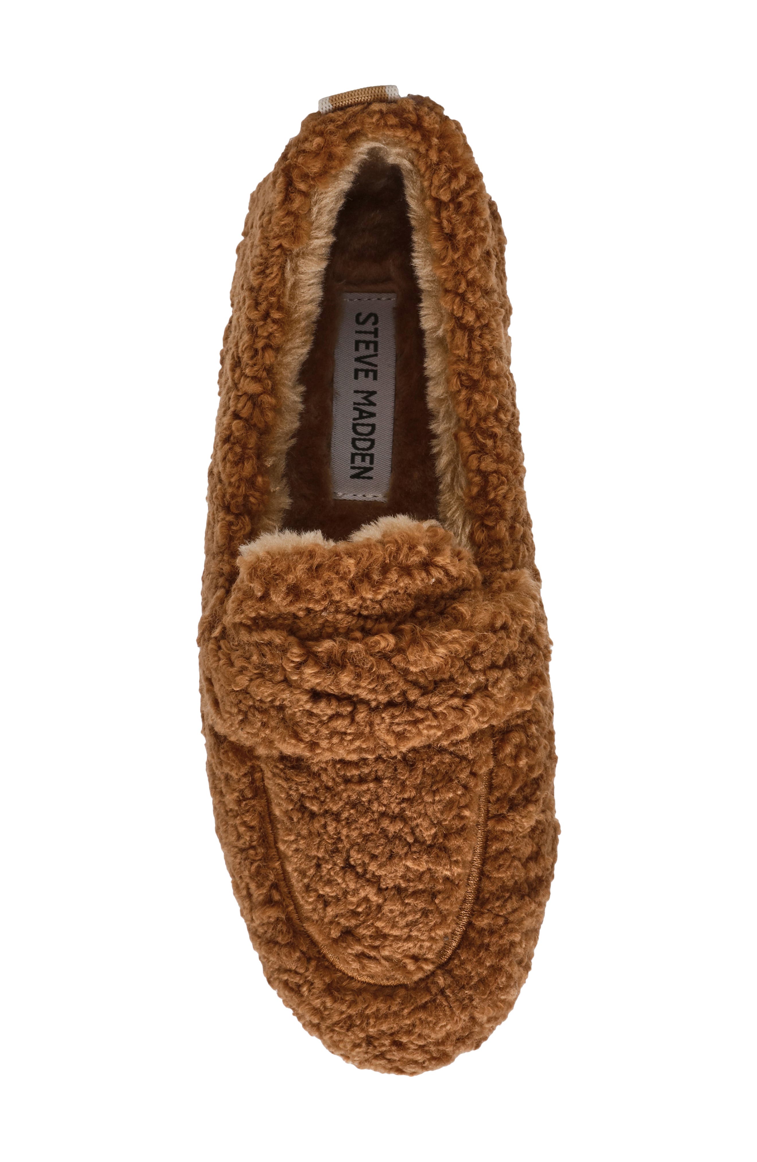 Slip Faux Shearling Slipper, Alternate, color, TAN