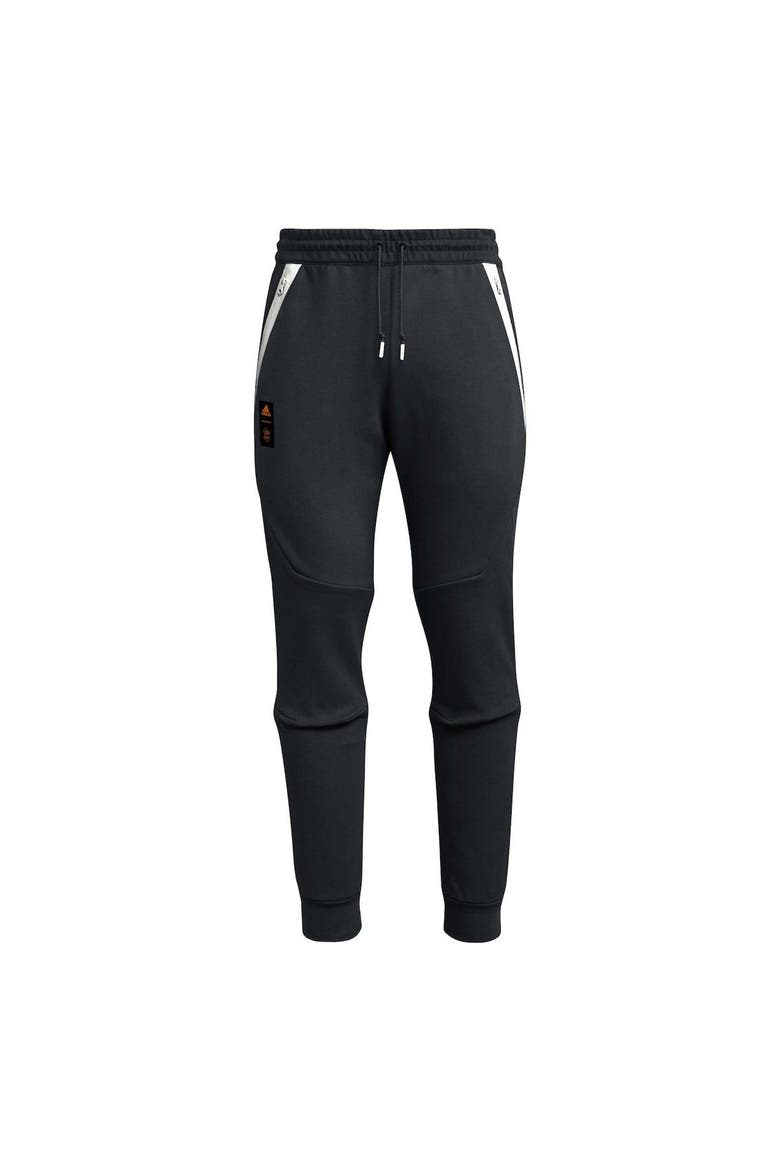 Men's adidas Charcoal Houston Dynamo FC 2023 Player Club Travel Pants, Alternate, color, Black
