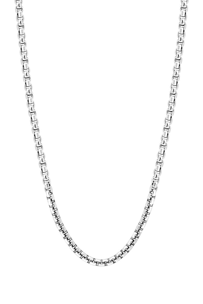 925 Sterling Silver Box Chain, Main, color, SILVER