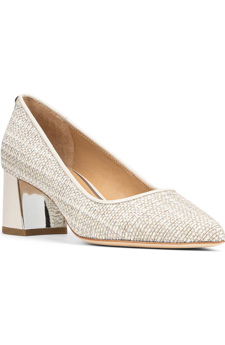 Donald Pliner Suzette Block Heel Pump, Main, color, Silver