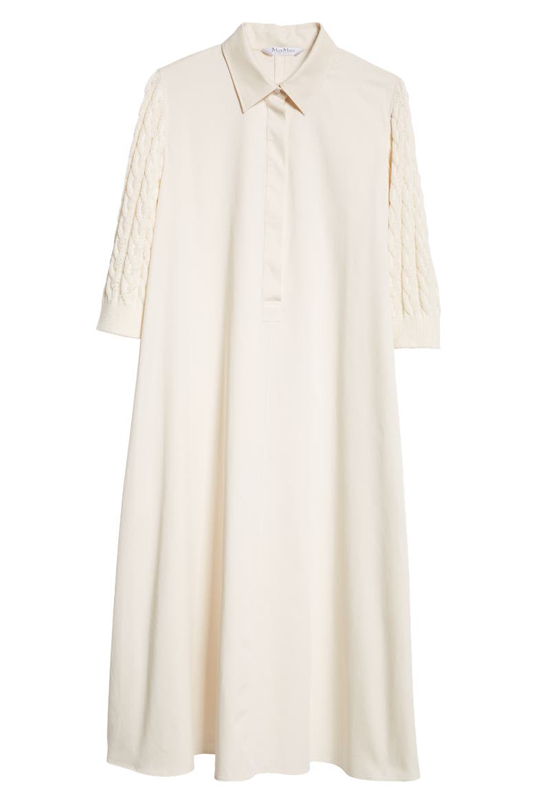 Armonia Mixed Media A-Line Dress, Alternate, color, VANILLA