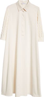 DT★Max Mara★armonia ラインストーンドレープシースドレス Max Mara Armonia Mixed Media A-Line Dress | Nordstrom