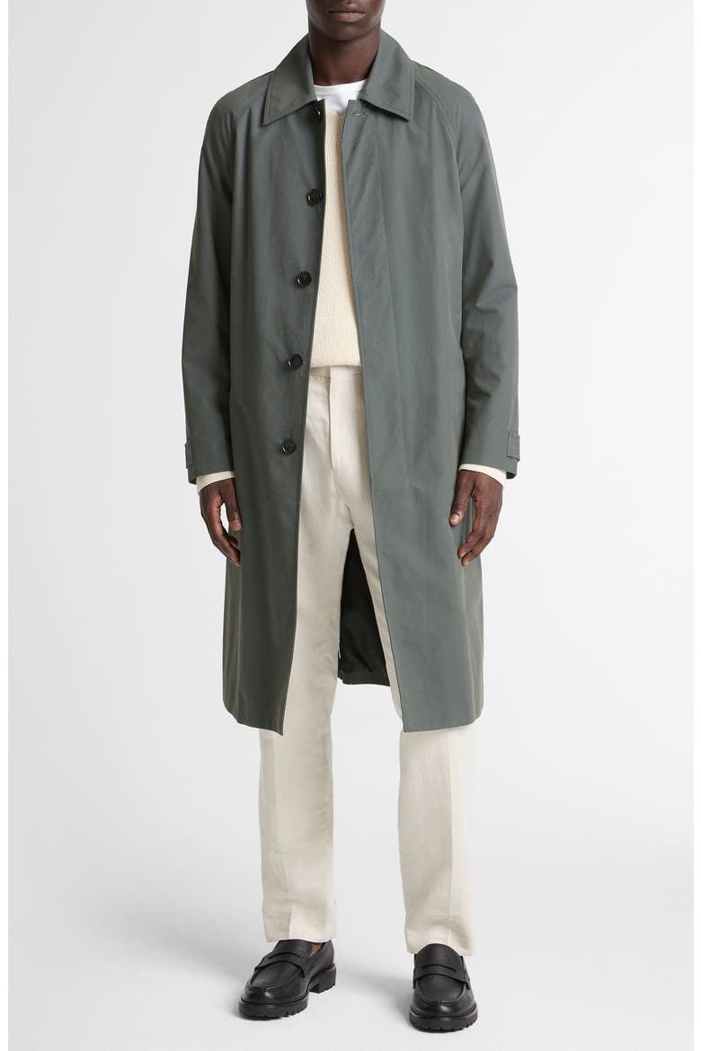 Single Breasted Trench Coat, Main, color, SLATE