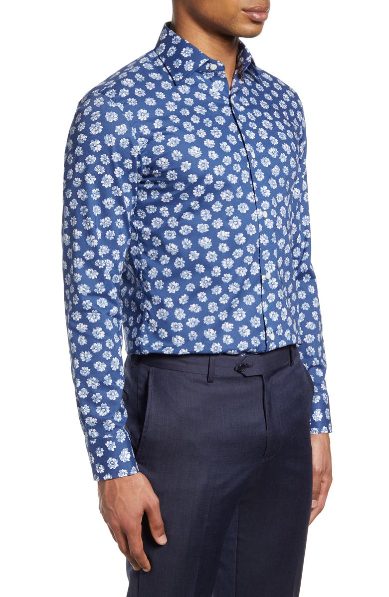 Bonobos Slim Fit Floral Dress Shirt, Alternate, color, 
