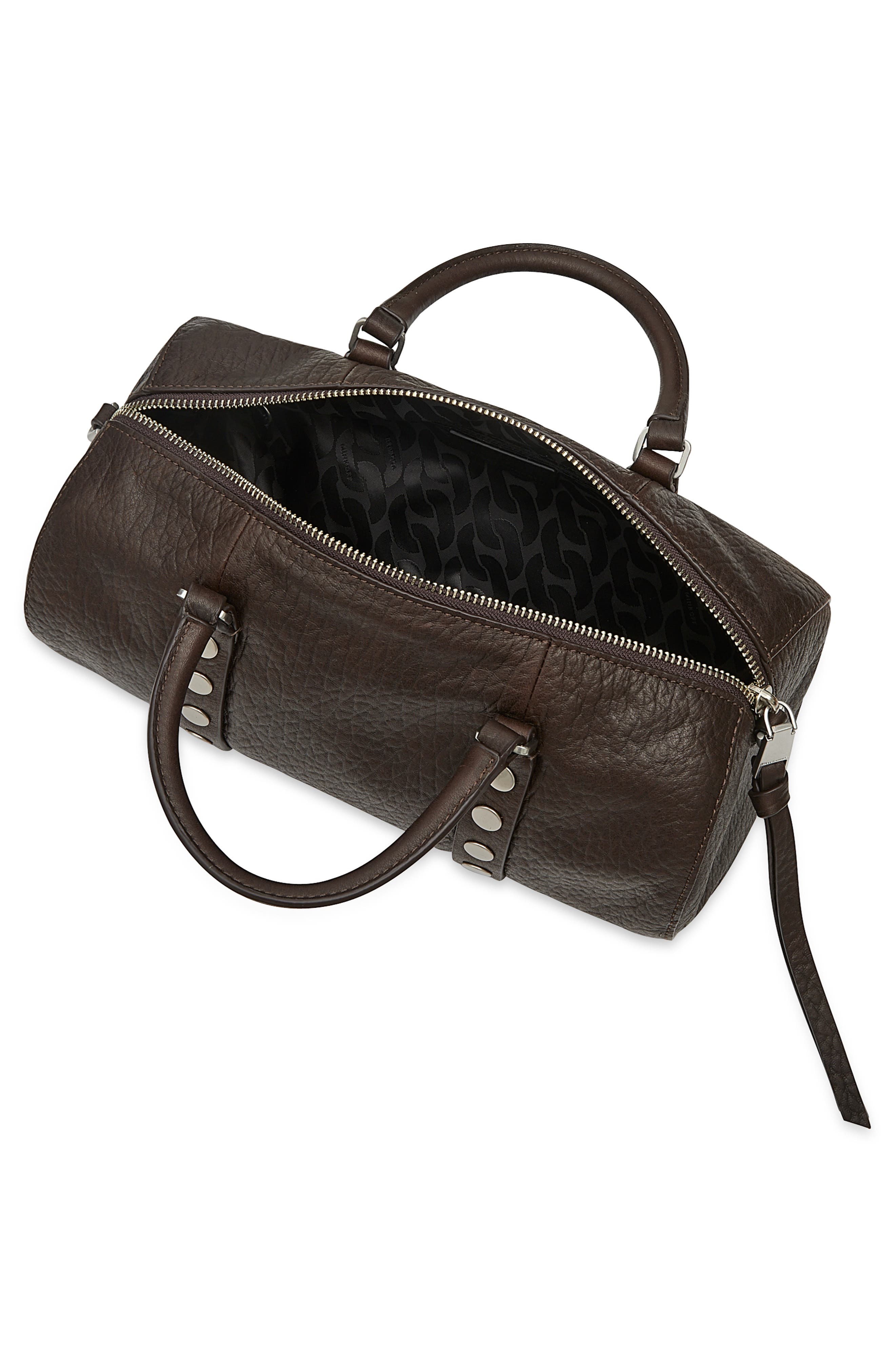 Tootsie Leather Barrel Crossbody Bag, Alternate, color, FONDANT