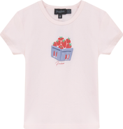 Puddles Strawberry Puff Graphic Cotton Spandex T Shirt