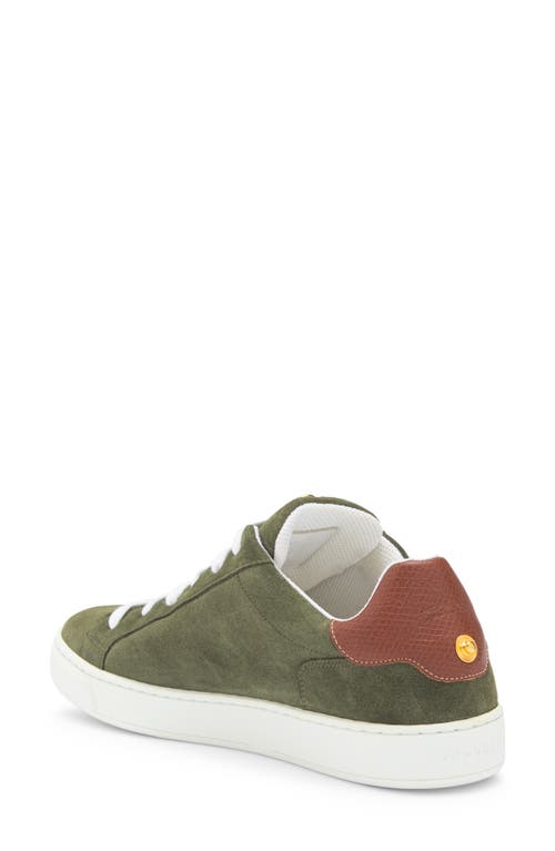Longchamp Heel Patch Sneaker In Green