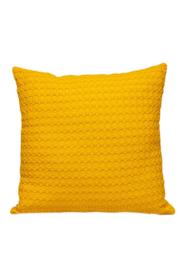 Embossed Throw Pillow, Main, color, YELLOW