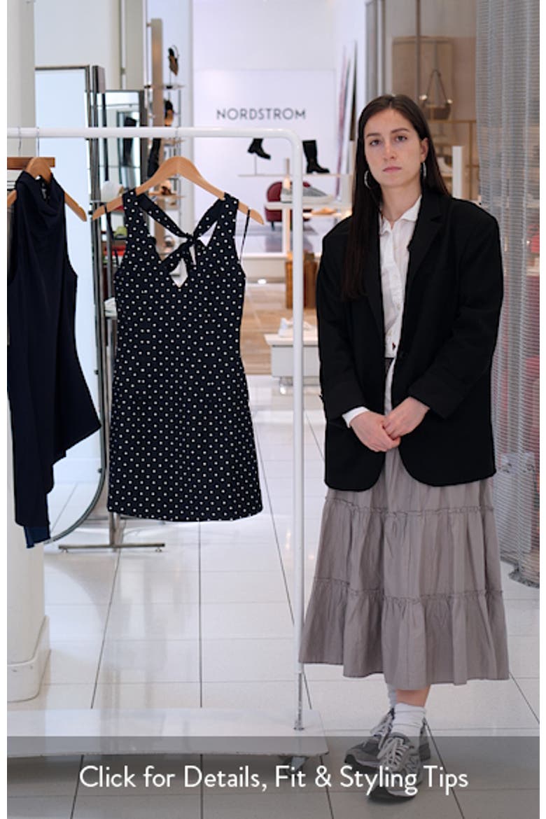 Polka Dot Halter Minidress video