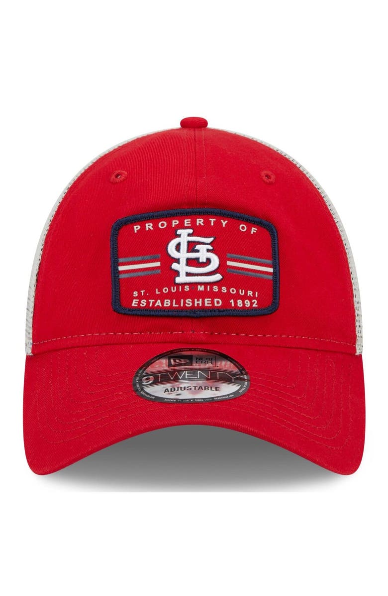 New Era Men's New Era Red St. Louis Cardinals Property Trucker 9TWENTY Snapback Hat, Alternate, color, 