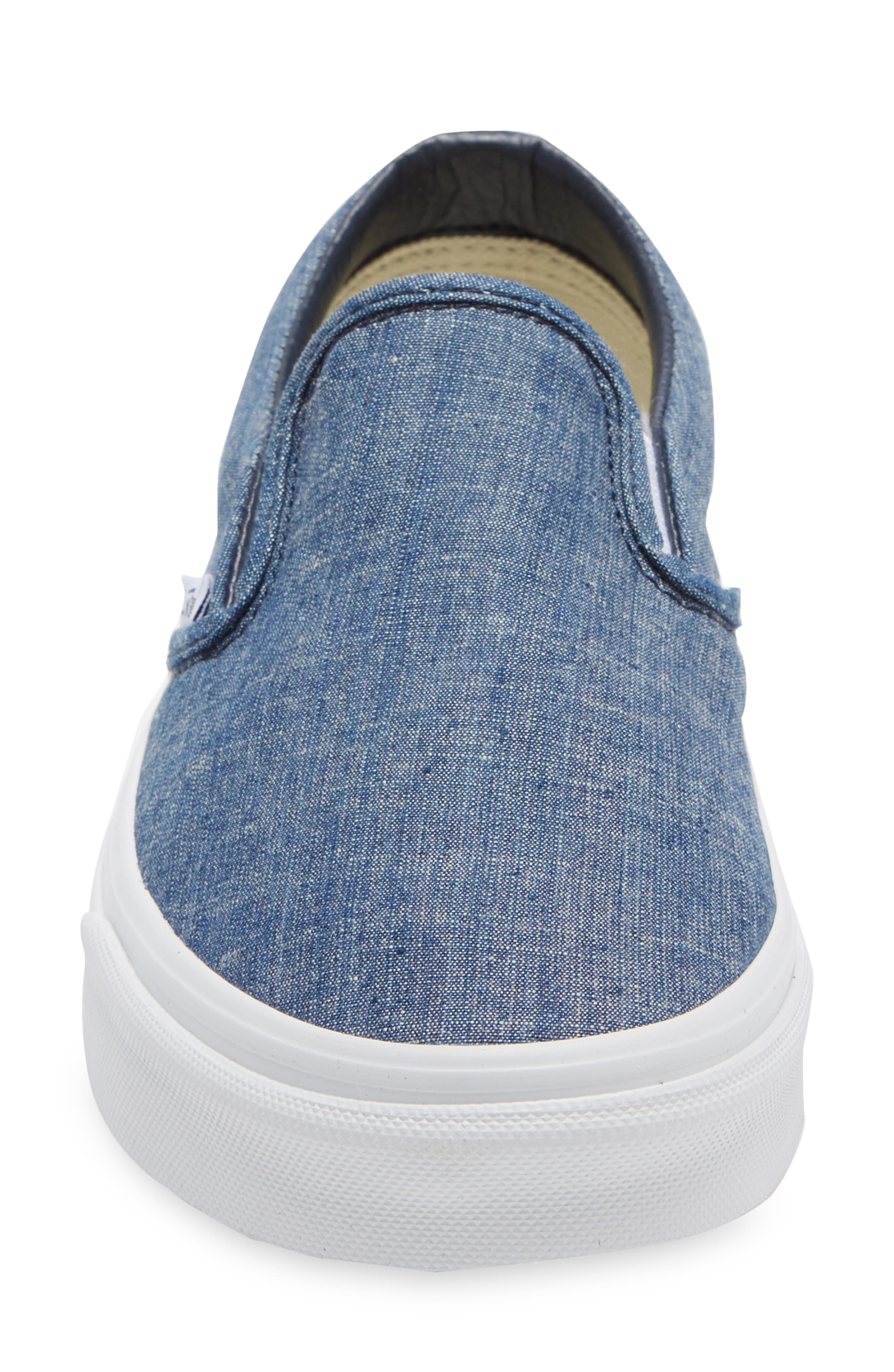 Vans Chambray Classic Slip-On Sneaker, Alternate, color, 